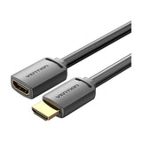 VENTION HDMI-A машки на HDMI-A женски 4K HD кабел PVC тип 3M црн
