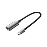 VENTION Памучно плетен USB Type-C на HDMI 4K конвертер 0.25M Црн цинк легура тип