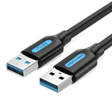 VENTION USB 3.0 A машки на A машки кабел 3M црн PVC тип