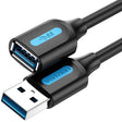 VENTION USB 3.0 A машки на А женски продолжен кабел 2M црн ПВЦ тип
