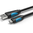 VENTION USB 3.0 A машки на Type-C машки кабел 2M црн PVC тип