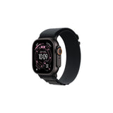 Apple Watch Ultra 3 Cellular 49mm Black Titanium Case with Black/Charcoal Trail Loop - S/M