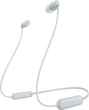 Безжични бели слушалки Sony WI-C100W