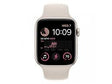 Apple Watch SE2 GPS 44mm Starlight алуминиумско куќиште со Starlight Sport Band - стандардно