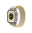 Apple Watch Ultra Cellular, Kasë Titani 49mm me Rrip Trail i Verdhë/Bezhe