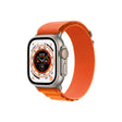 Apple Watch Ultra Cellular, Kasë 49mm Titani me Rrip Alpin Portokalli - Madhësia M