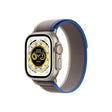 Apple Watch Ultra Cellular, Kasë Titani 49mm me Rrip Blu/Gri Trail