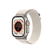 Apple Watch Ultra Cellular, Kasë Titani 49mm me Rrip Alpin në ngjyrë "Starlight" - Madhësia L