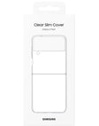 Футрола Samsung за Galaxy Flip 4, силиконска транспарентна