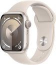 Apple Watch S9 GPS 41mm Starlight алуминиумска футрола со Starlight спортски ремче - S/M
