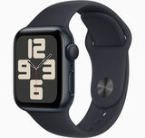 Apple Watch SE (2-ра генерација) GPS 40mm Midnight Alu футрола со Midnight Sport ремен - M/L 