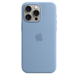 Силиконска футрола за Apple iPhone 15 Pro со MagSafe - зимска сина