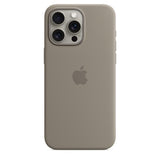 Силиконска футрола за Apple iPhone 15 Pro Max со MagSafe - глина