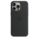 Футрола од фин ткаен материјал за Apple iPhone 15 Pro со MagSafe - црна