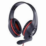 Слушалки Gembird GHS-05 за игри, црни/црвени со микрофон