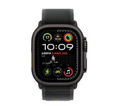 Apple Watch Ultra2 v2 Cellular 49mm me kasë Titanium të Zezë dhe rrip Trail të Zi - S/M