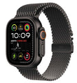 Apple Watch Ultra2 v2 Cellular 49mm Kasë Titani e Zezë me Rrip Milanez Titani i Zezë - M