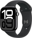 Apple Watch S10 GPS 46mm Jet Black Alu Case with Black Sport Band - S/M дисплеј модел