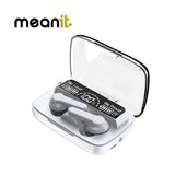 Слушалки MeanIT B400 TWS Bluetooth со микрофон, бели