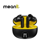 Слушалки MeanIT B300 TWS Bluetooth со микрофон ANC, црни