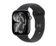 Apple Watch S11 GPS 46mm џет-црна алуминиумска футрола со црна спортска лента - M/L