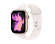 Apple Watch S11 GPS 42mm Розово-златна алуминиумска футрола со светло сина спортска лента - S/M