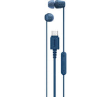 Слушалки Sony IER-EX15CL Тип-C со микрофон сини