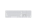 Apple Magic Keyboard (2024) со Touch ID и нумеричка тастатура - меѓународен англиски - бели копчиња