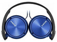 Слушалки Sony MDR-ZX310APL со микрофон сина боја