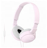 Слушалки Sony MDR-ZX110APP со микрофон розова