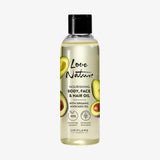 Love Nature Nourishing Body Масло за лице и коса со органско масло од авокадо