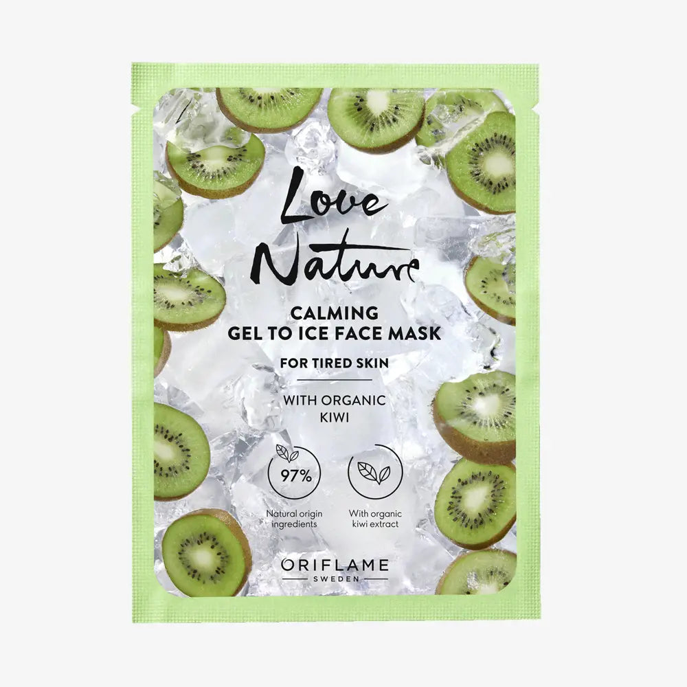 Love Nature Calming Gel to Ice Маска за лице со органско киви