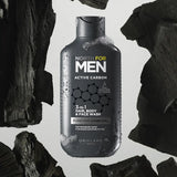 North For Men 3 во 1 Гел за коса, тело и лице со активен јаглен
